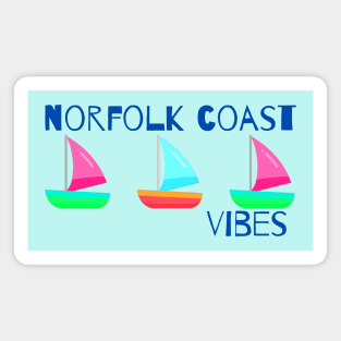 Norfolk Coast Vibes - Sail Boats Magnet